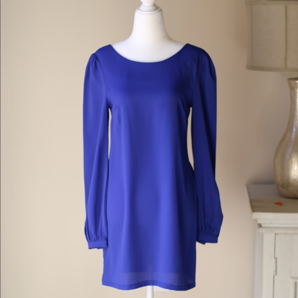 ASOS royal blue, long sleeve dress